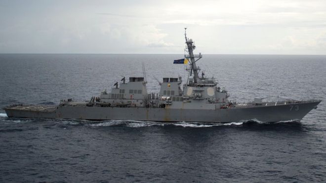 Китай протестует против американского военного корабля в Южно-Китайском море
