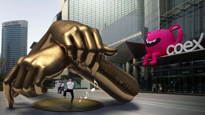 Район Гангнам в Сеуле обзаведется оригинальной скульптурой