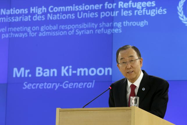 Генсек ООН призывает ускорить размещение беженцев