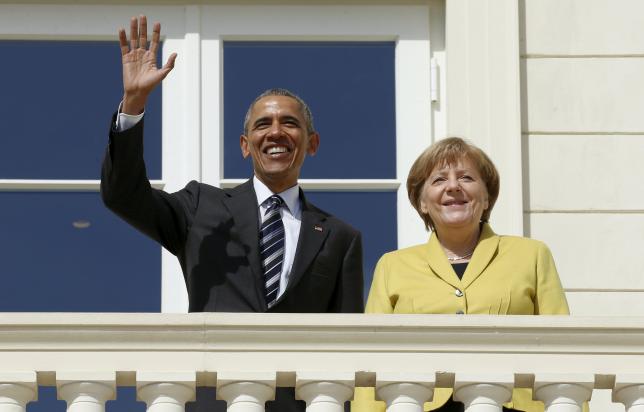 President Obama meets with Chancellor Merkel in Hanover, Germany