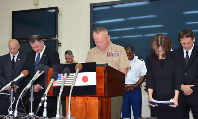 US forces in Okinawa silent prayed for murdered japanese woman_AFP_Jiji Press