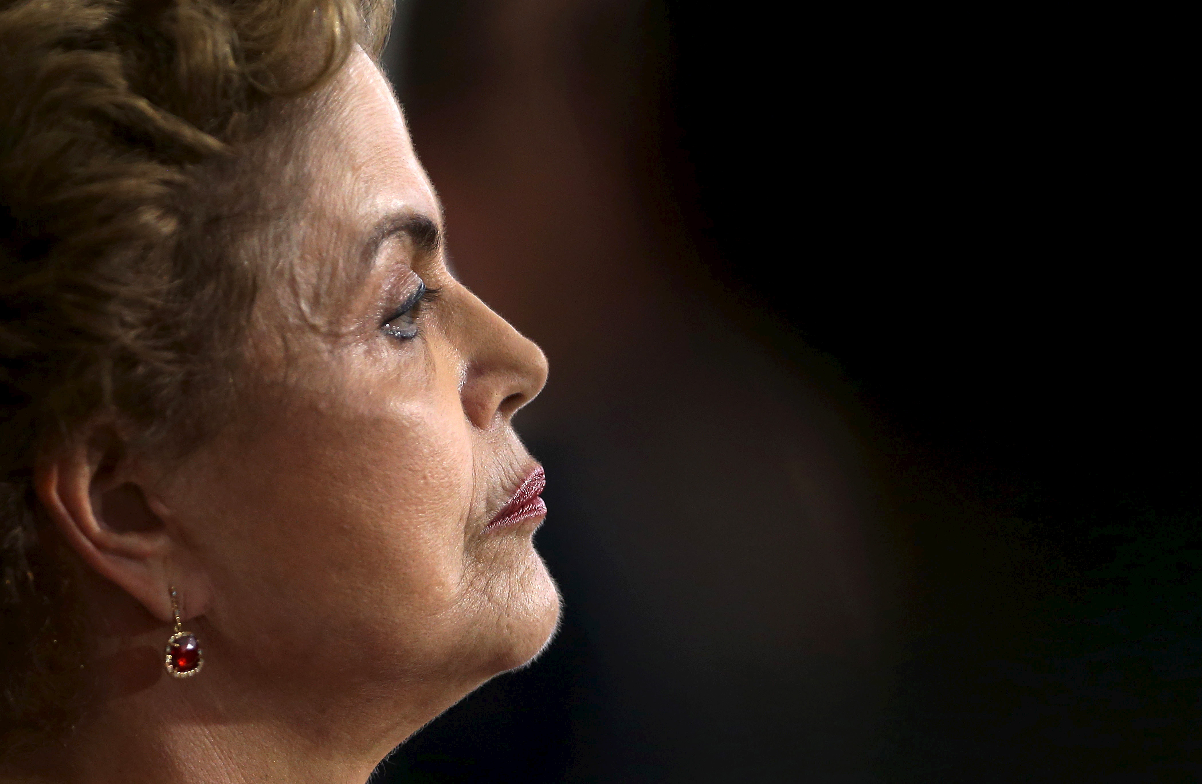 Brazil's President Rousseff attends a news conference at the Planalto Palace in Brasilia