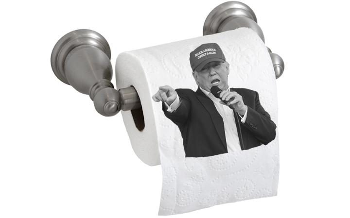 Американцы разбирают туалетную бумагу с Трампом