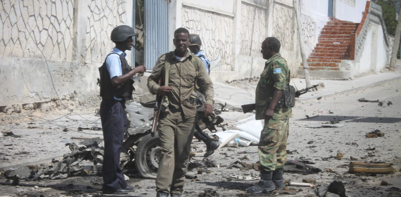 At least four dead after a suicide bomber attackedUN convoy in Mogadishu
