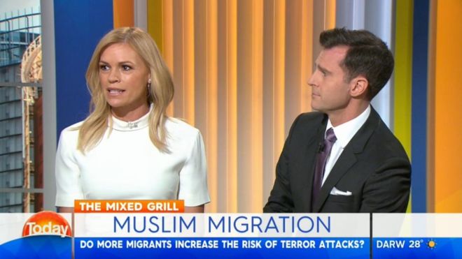 Австралийская телеведущая призвала не пускать мусульман в страну