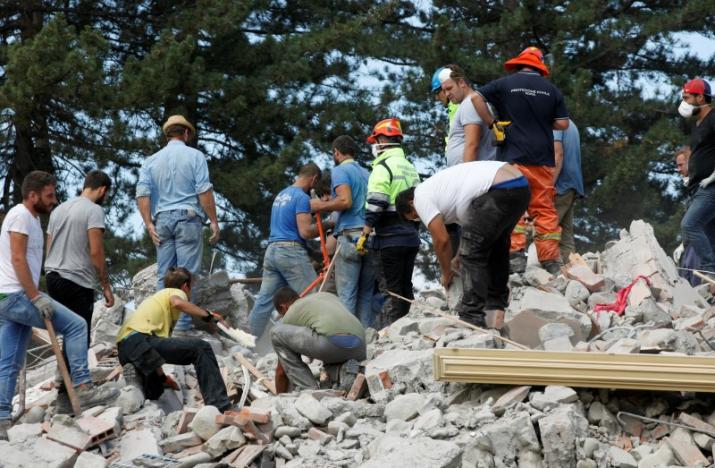 По центральной Италии прокатилось мощное землетрясение