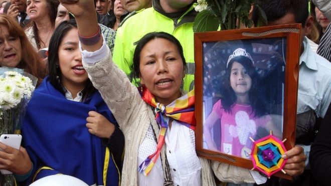 Колумбия возмущена убийством маленькой девочки