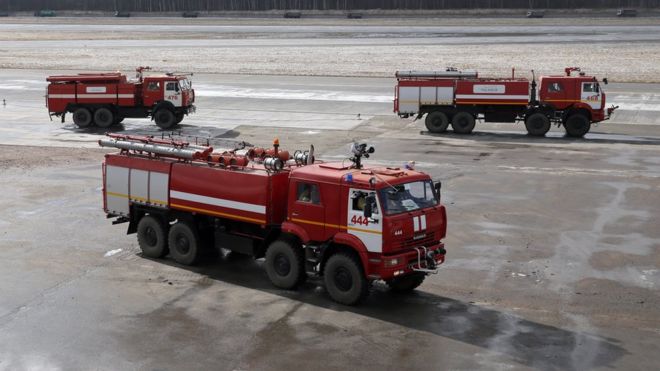 В России 8 человек сбила пожарная машина